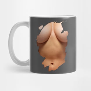 Big Boobs Sexy Stomach Six Pack Abs Bikini Model Mug